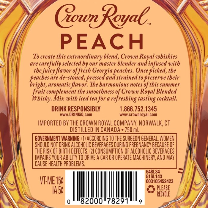 Nutrition facts crown royal apple