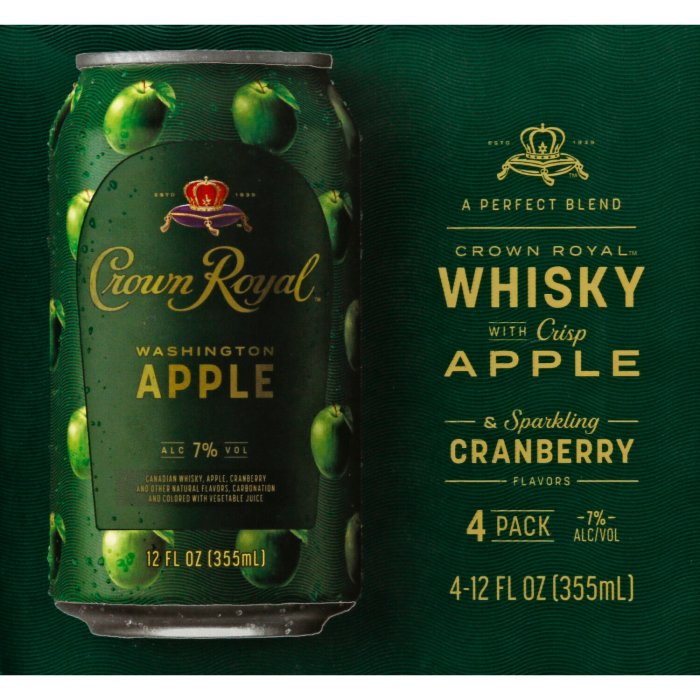 Nutrition Facts Crown Royal Apple The Lowdown